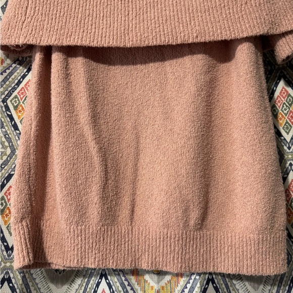 y2k off the shoulder fold over sweater - Picture 6 of 8